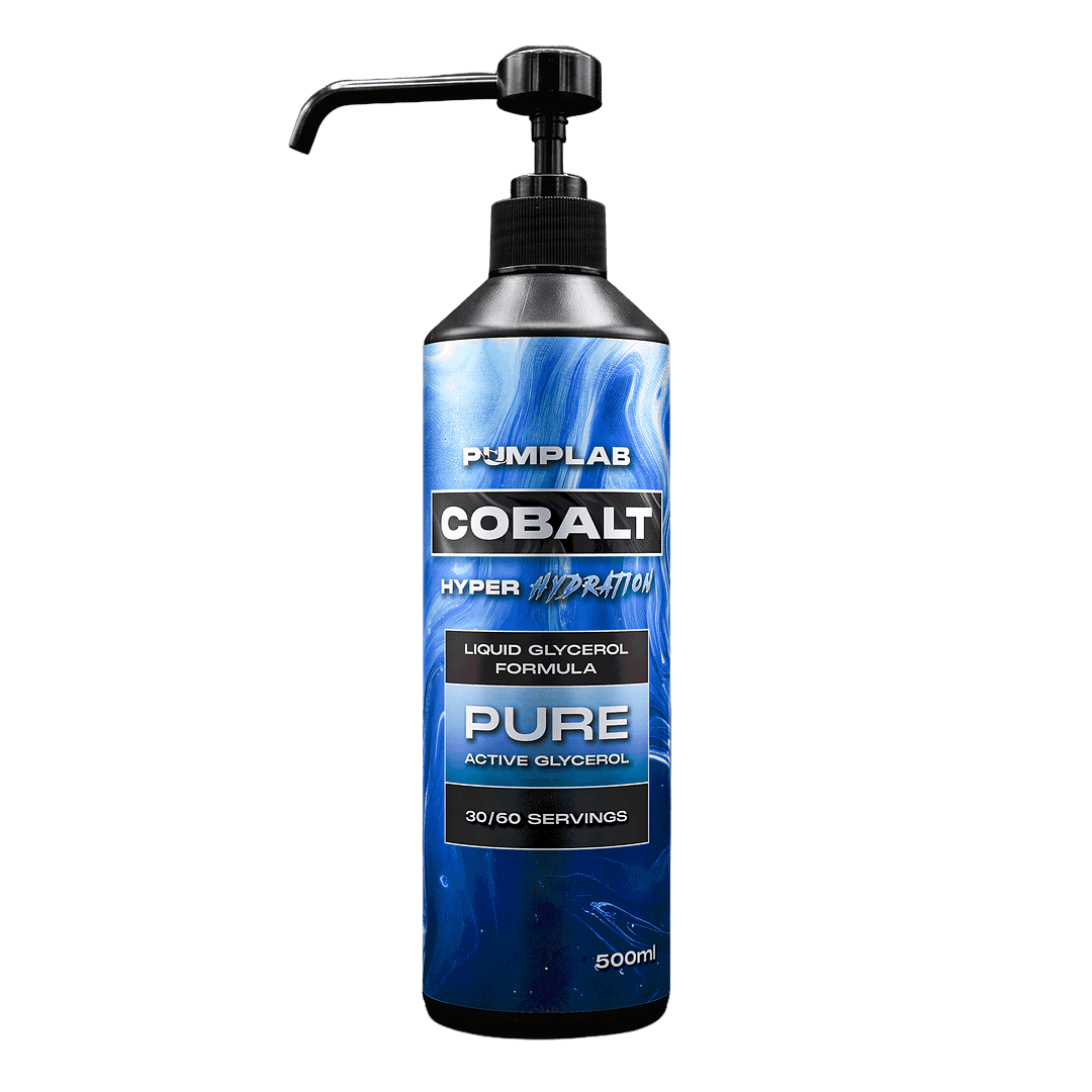 PumpLab COBALT 500 ml pump bottle, pure liquid glycerol formula, 30 to 60 servings