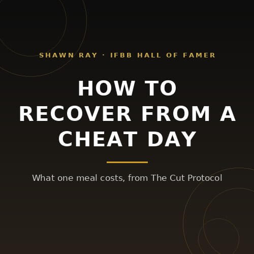 How to recover from a cheat day: what one meal costs and what the week after decides, from IFBB Hall of Famer Shawn Ray on BuildWithPros