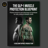 Audiobook cover for The GLP-1 Muscle Protection Blueprint by Shawn Ray, keeping muscle on GLP-1 medication