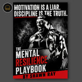 Audiobook cover for The Mental Resilience Playbook by Shawn Ray, mental toughness for setbacks