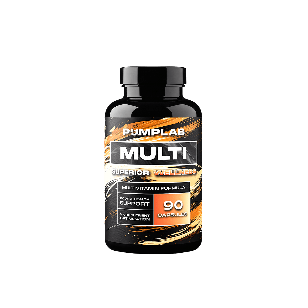 PumpLab MULTI bottle, multivitamin formula, 90 capsules