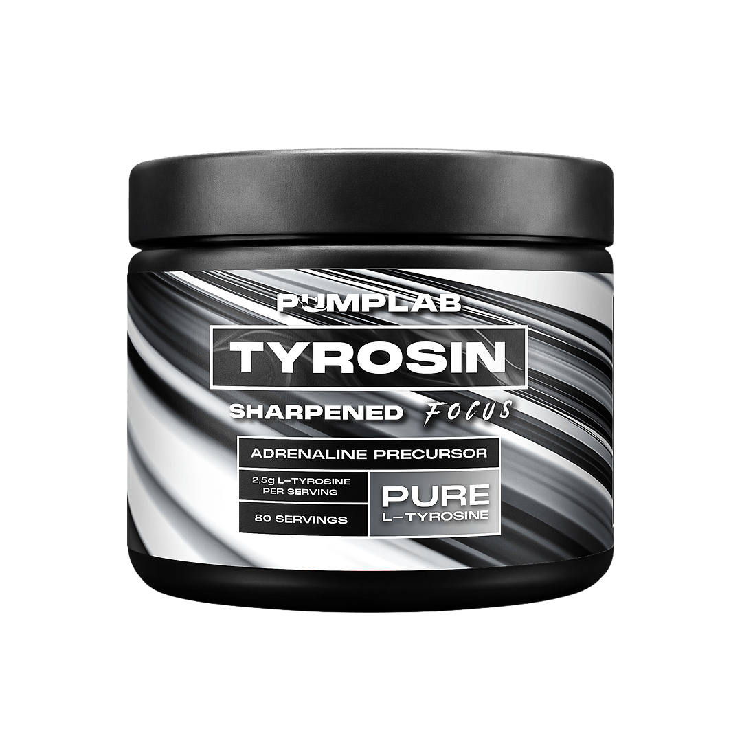 PumpLab TYROSINE tub, pure L-tyrosine powder, 2.5 g per serving, 80 servings