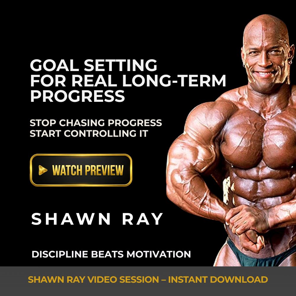 Shawn Ray bodybuilding goal setting video course thumbnail