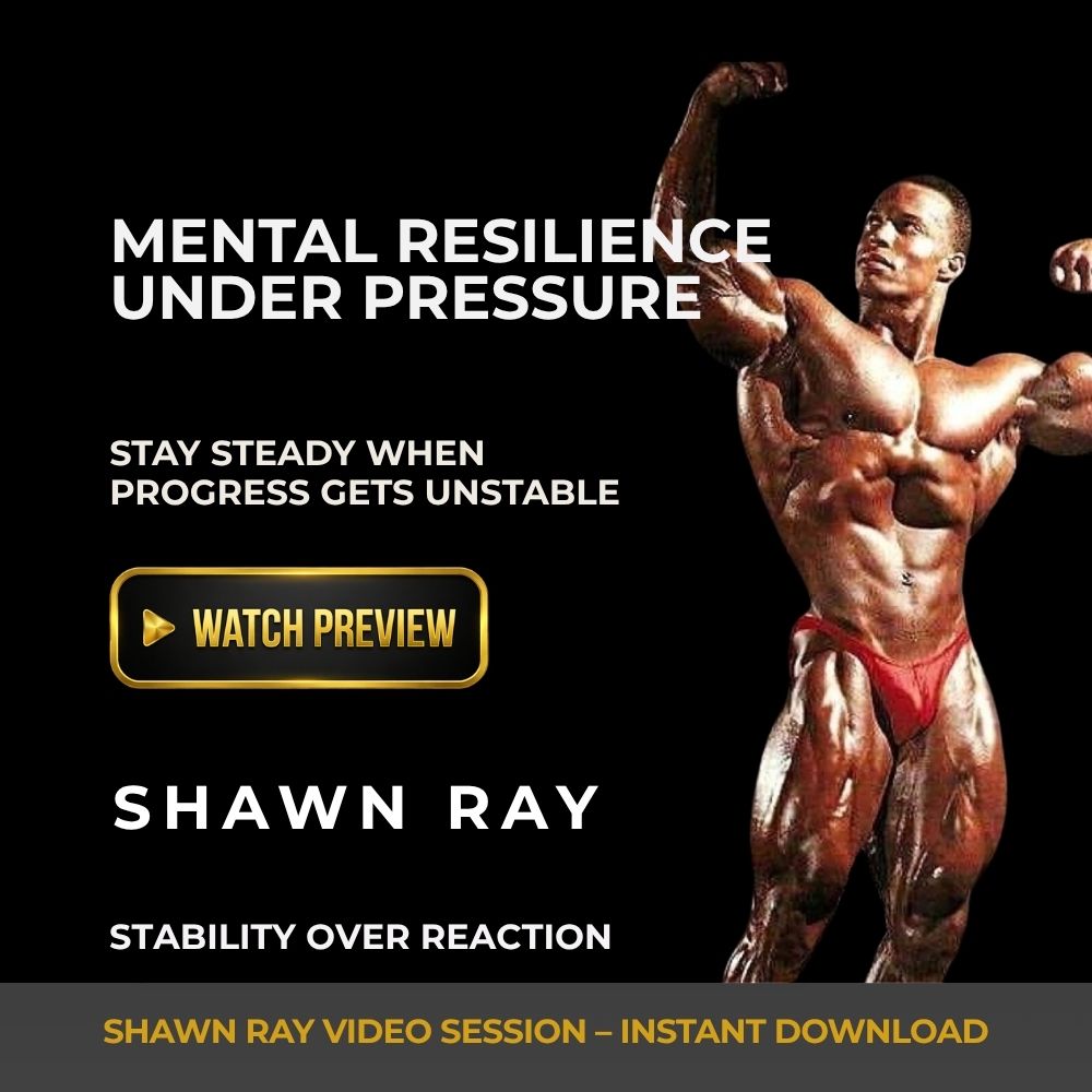 Shawn Ray mental resilience bodybuilding video course thumbnail